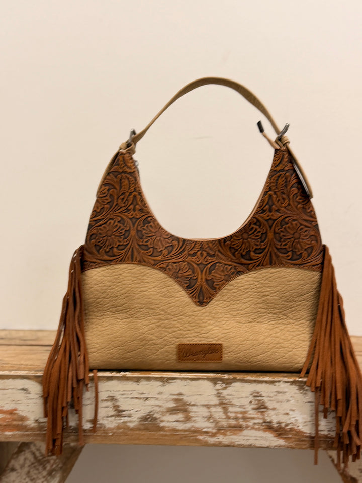 WRANGLER TOOLED FRINGE SHOULDER BAG