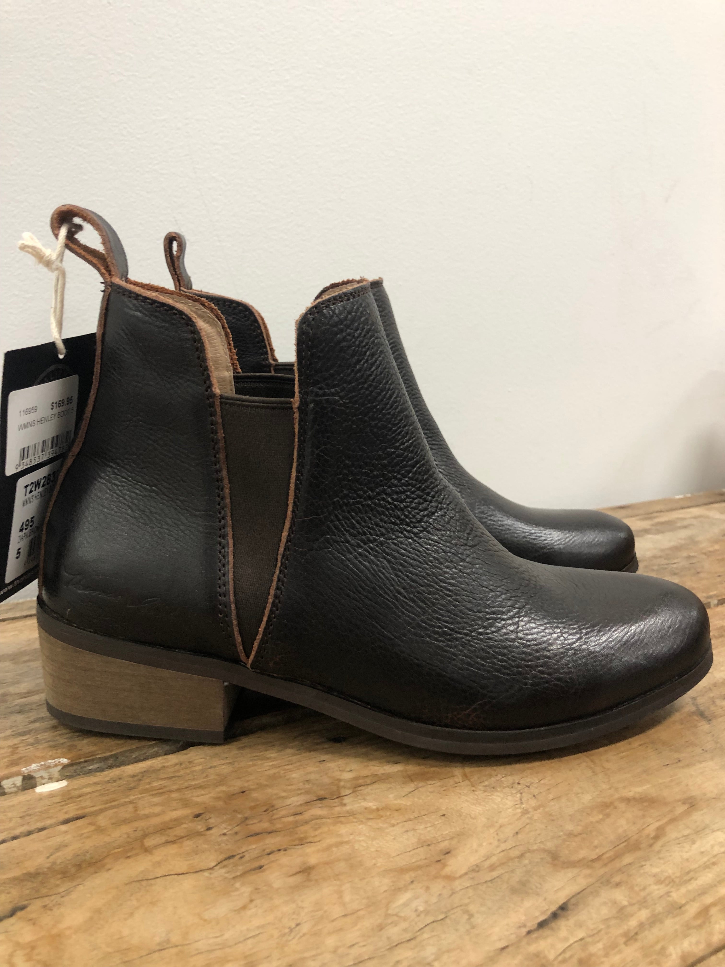 Henley comfort black leather chelsea boots sale