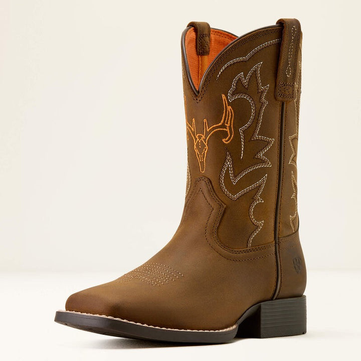 ARIAT KIDS Deer Ridge Wide Square Toe Western Boot