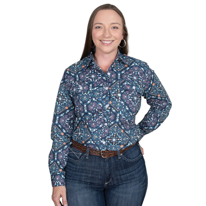 JUST COUNTRY WMNS ABBEY FULL BUTTON WORKSHIRT