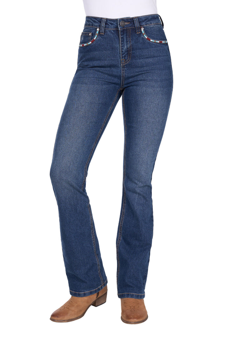 PURE WESTERN MARY H HIGH RISE BOOTCUT 32L