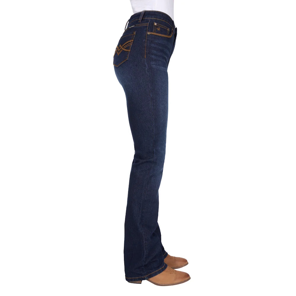 PURE WESTERN WMNS NOVA HIGH RISE BOOTCUT JEAN 34L