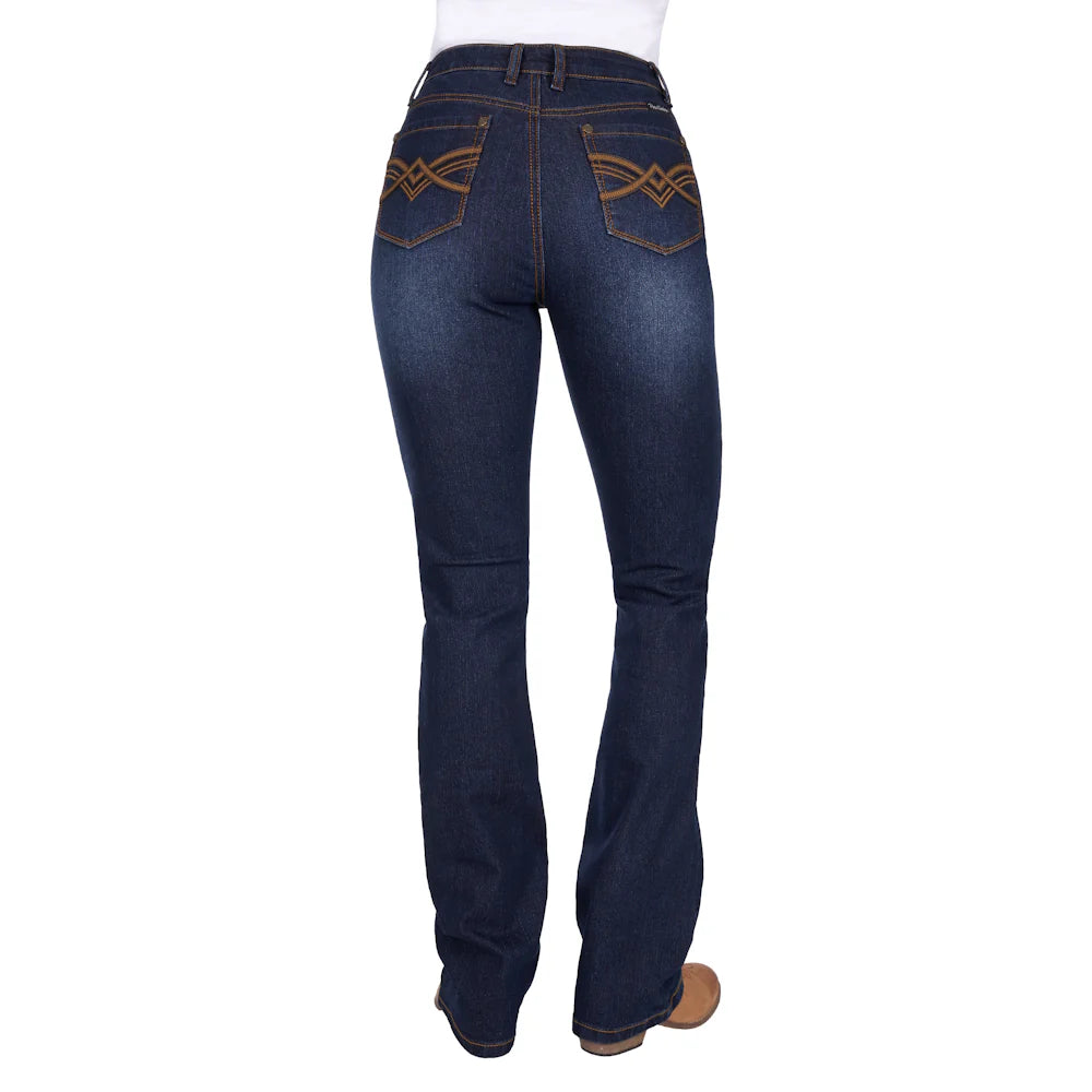 PURE WESTERN WMNS NOVA HIGH RISE BOOTCUT JEAN 34L