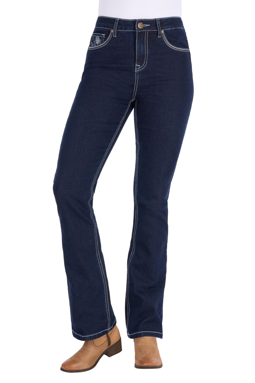 PURE WESTERN WMNS DAPH H RISE BOOTCUT JEAN