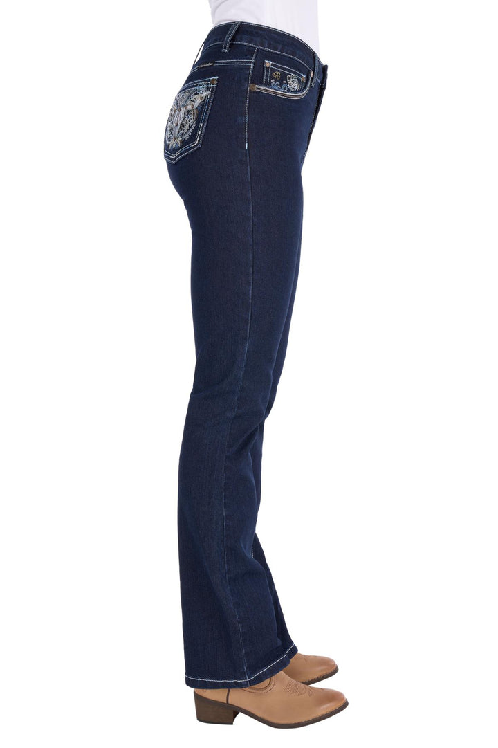 PURE WESTERN WMNS DAPH H RISE BOOTCUT JEAN