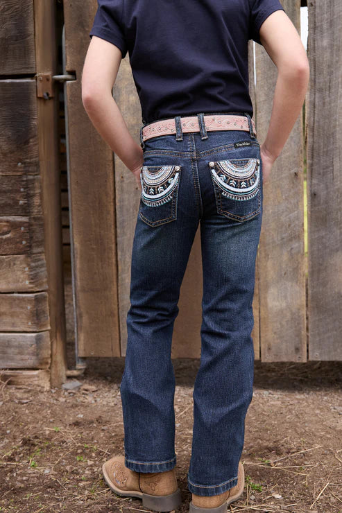 PURE WESTERN GIRLS PAT BOOT CUT JEANS