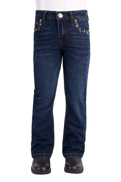 PURE WESTERN GIRLS BLOSSOM BOOT CUT JEAN