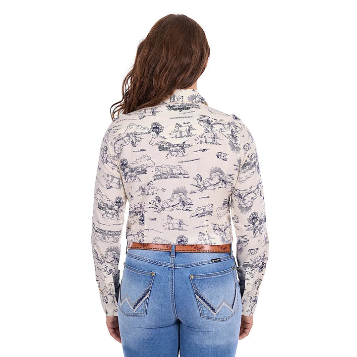 WRANGLER WMNS IVORY SHIRT