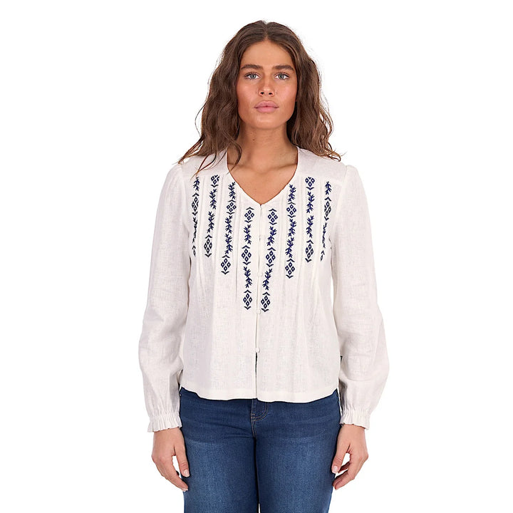 WRANGLER WMNS AVA LONG SLEEVE BLOUSE