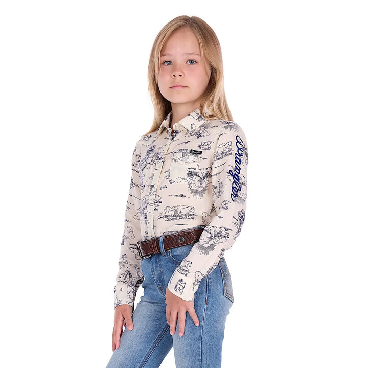 WRANGLER GIRL'S IVORY SHIRT