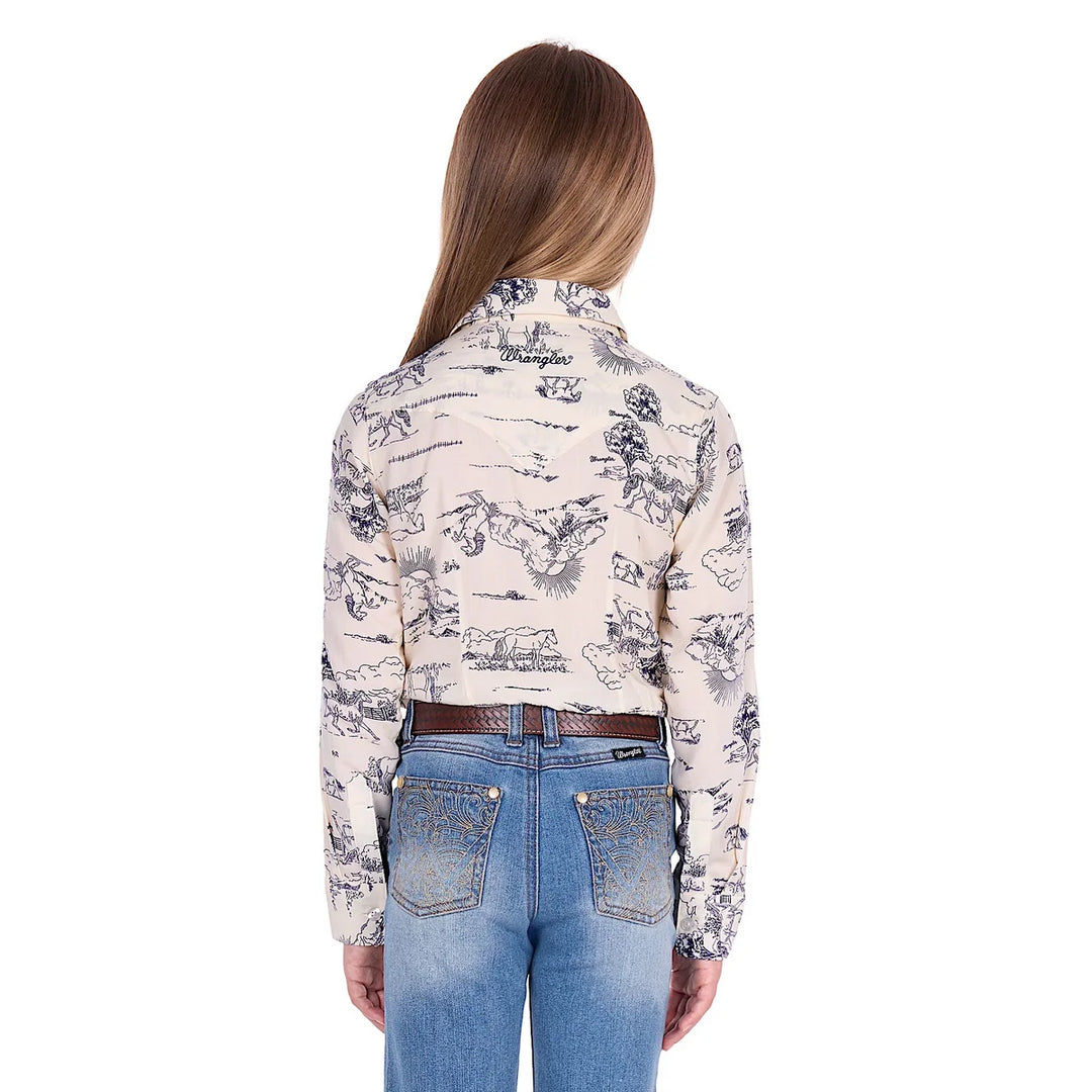 WRANGLER GIRL'S IVORY SHIRT