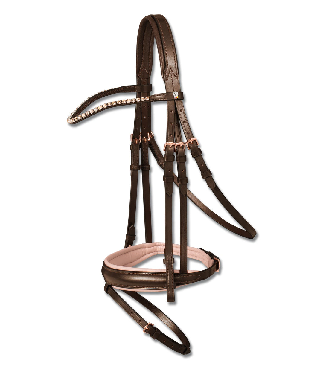 XLINE BRIDLE R/GOLD WAULDHAUSEN