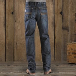 MENS CINCH SILVER LABEL MID RISE DARK WASH