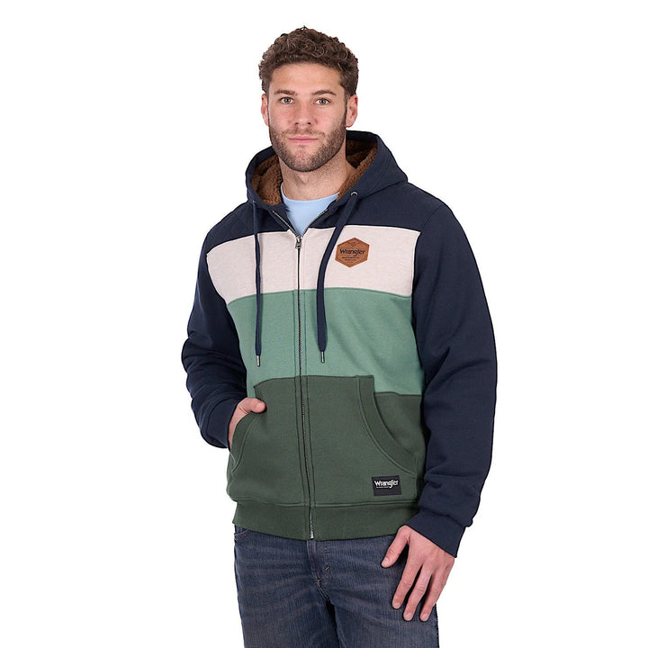 WRANGLER MENS DWAYNE ZIP UP HOODIE