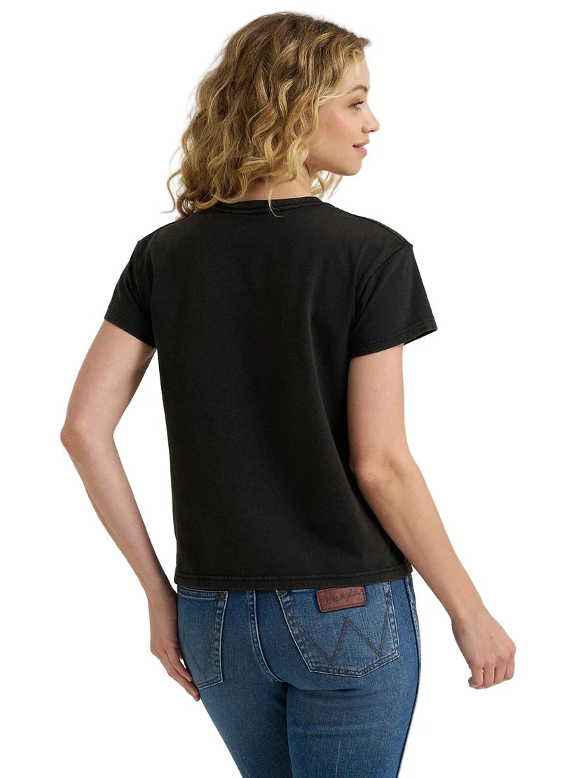 WRANGLER WMNS JET BLACK TEE