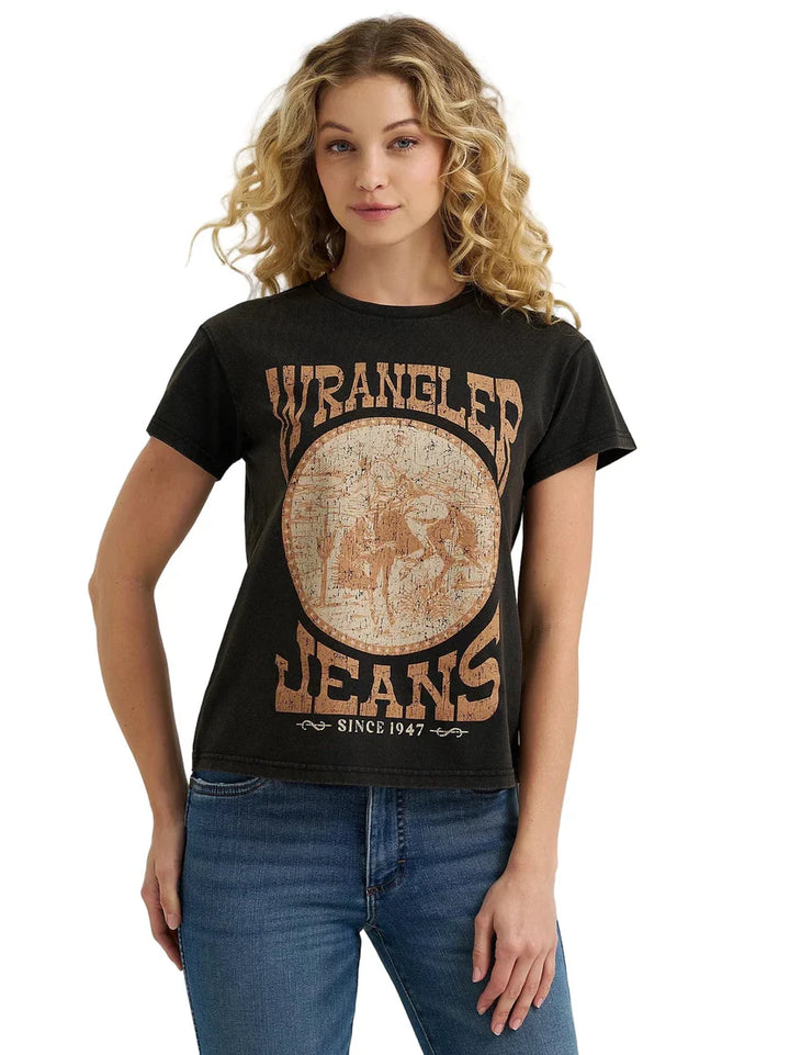WRANGLER WMNS JET BLACK TEE