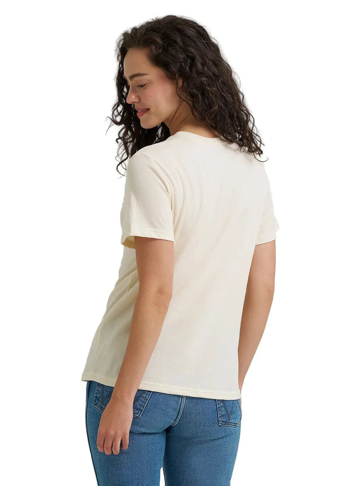WRANGLER WMNS PEARLED IVORY TEE